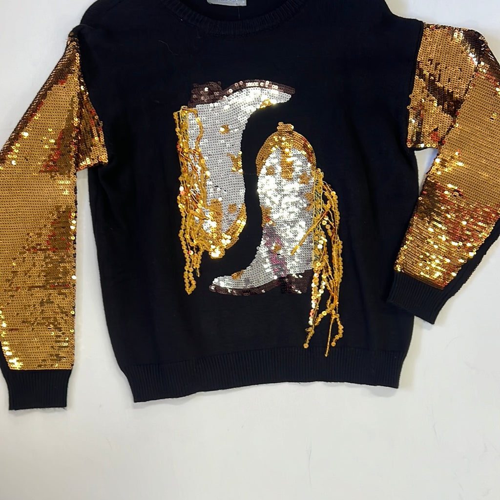 Sequin Cowboy Sweater