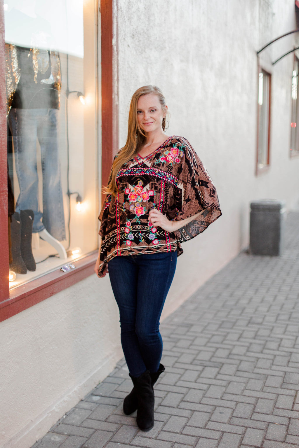 Mocha Poncho Tunic